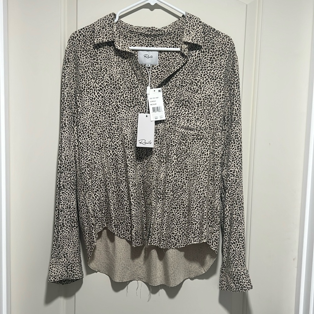 NWT RAILS Button Down Top Size Medium